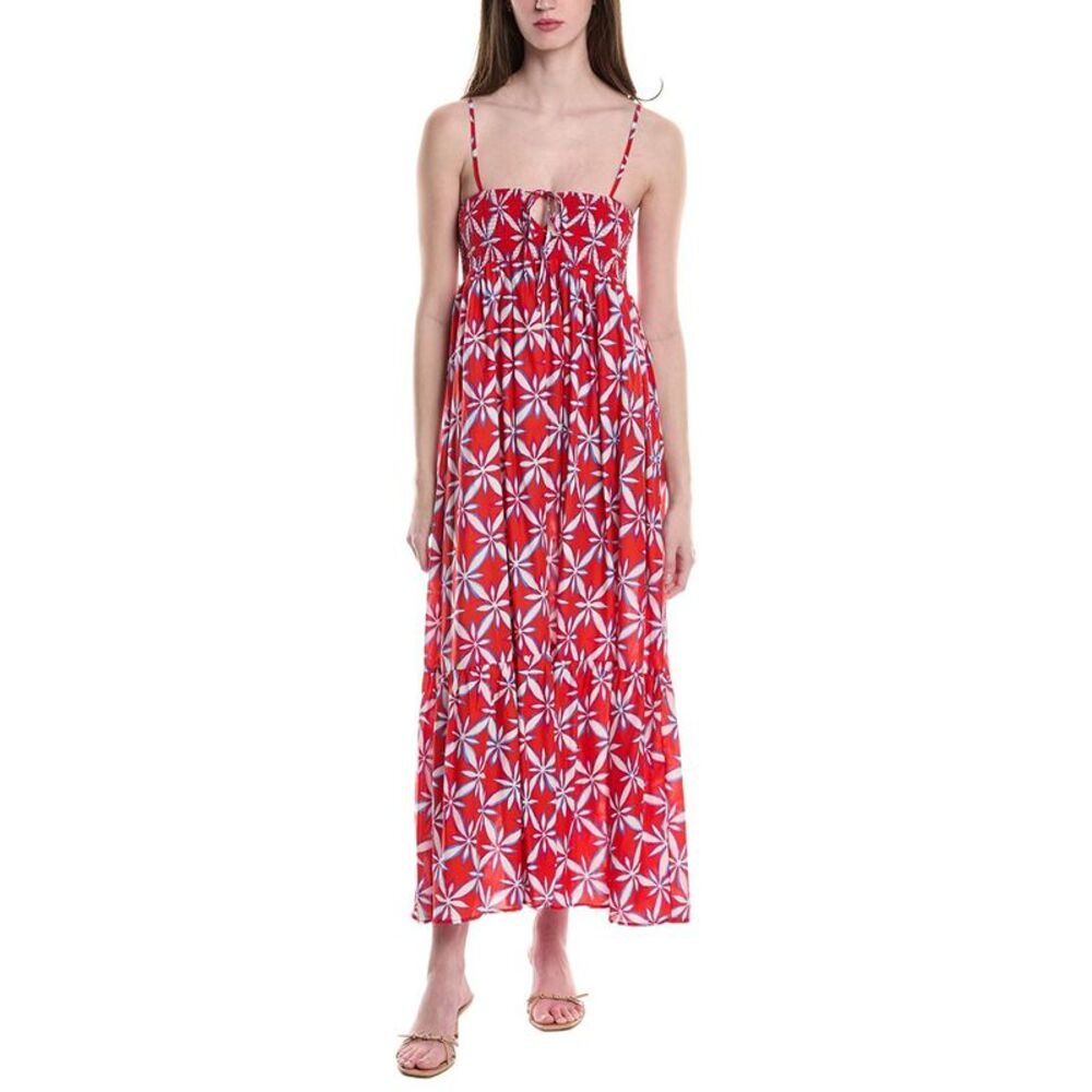 Electric & Rose Womens  Neely Midi Dress, Red